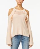American Rag Juniors' Cold-shoulder Illusion Sweater, Created For Macy's