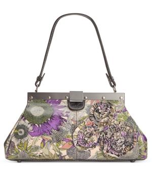 Patricia Nash Ferrara Floral Accent Frame Satchel