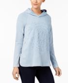 Style & Co Cotton Embroidered Hoodie, Created For Macy's