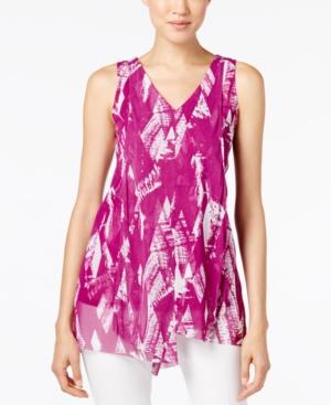 Alfani Printed Draped Top, Only At Macy's