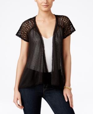 Style & Co. Sheer Open-front Cardigan, Only At Macy's