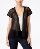 Style & Co. Sheer Open-front Cardigan, Only At Macy's
