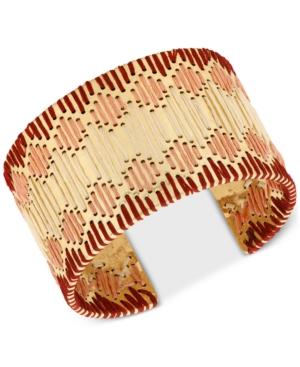 Lucky Brand Gold-tone Threaded Cuff Bracelet