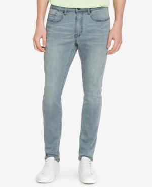 Kenneth Cole New York Men's Skinny-fit Stretch Sulphur Blue Jeans