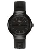 Lacoste Watch, Men's Borneo Black Silicone Strap 44mm 2010685