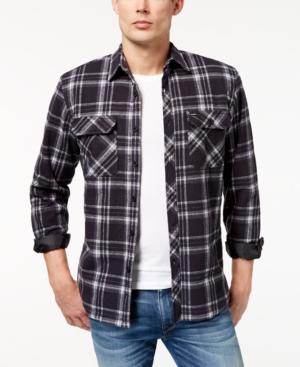 Rip Curl Men's Dabeave Fleece-lined Plaid Flannel Shirt