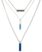 Kenneth Cole Silver-tone Pendant Necklace