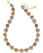 Charter Club Gold-tone Multi-stone Collar Necklace, 17 + 2 Extender, Created For Macy's
