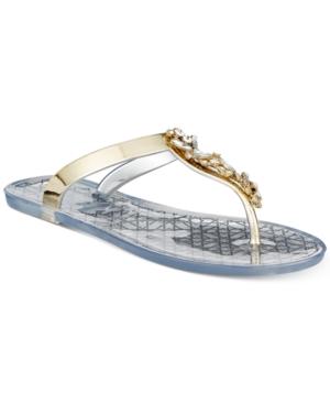 Jewel Badgley Mischka Gracia Thong Flat Sandals Women's Shoes