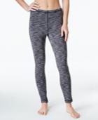 Ideology Space-dyed Brush Lined Fleece Base-layer Leggings, Only At Macy's