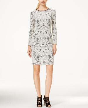 Inc International Concepts Textured-print Sheath Dress, Only At Macy's