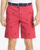 Izod Men's Cotton Crab-print Shorts