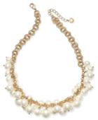 Charter Club Gold-tone Shaky Faux Pearl Collar Necklace, 17' + 2 Extender, Created For Macy's