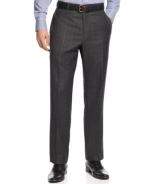 Tommy Hilfiger Pant, Charcoal Windowpane Trim Fit