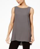 Eileen Fisher High-low Silk Shell, Regular & Petite