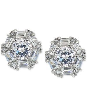 Giani Bernini Cubic Zirconia Baguette Stud Earrings In Sterling Silver, Only At Macy's