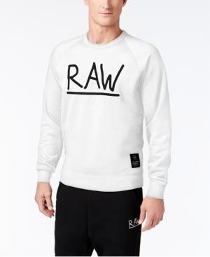 G-star Raw Men's Manes Graphic-print Logo Raglan-sleeve Sweatshirt
