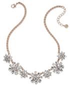 Charter Club Rose Gold-tone Crystal Cluster Necklace, Only At Macy's