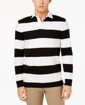 Club Room Men's Stripe Rugby Polo, Created For Macy's