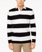 Club Room Men's Stripe Rugby Polo, Created For Macy's