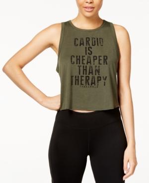 Jessica Simpson Juniors' Cropped Cardio Graphic Top