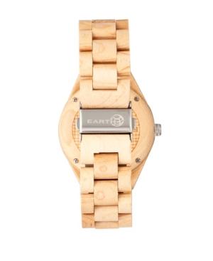 Earth Wood Sapwood Wood Bracelet Watch W/date Khaki 41mm