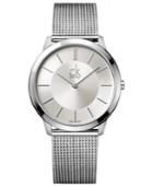 Calvin Klein Watch, Men's Swiss Minimal Stainless Steel Mesh Bracelet 40mm K3m21126