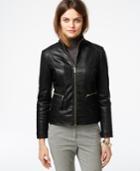 Cole Haan Leather Flap-pocket Jacket
