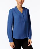Nine West Notched-collar Blouse