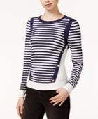 Maison Jules Striped Hardware-detail Sweater, Only At Macy's