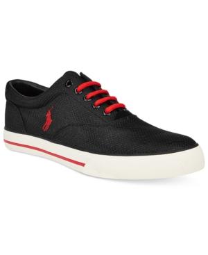 Polo Ralph Lauren Men's Vaughn Dotted Mesh Sneakers Men's Shoes