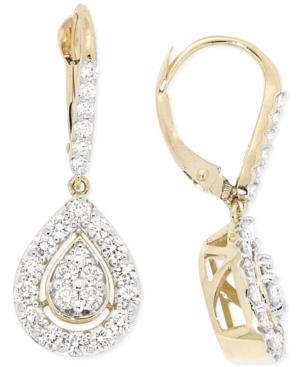 Diamond Teardrop Earrings (1 Ct. T.w.) In 14k Gold