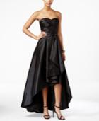 Adrianna Papell Strapless High-low Gown