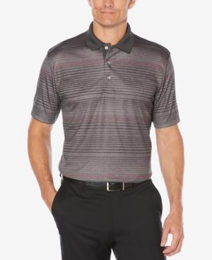 Pga Tour Men's Heathered Striped Polo