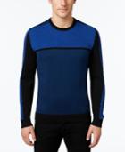 Alfani Men's Big And Tall Colorblocked Sweater, Only At Macy's