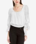 Max Studio London Ruffled Tie-waist Top, Created For Macy's