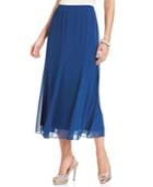 Alex Evenings Chiffon Tea-length Skirt