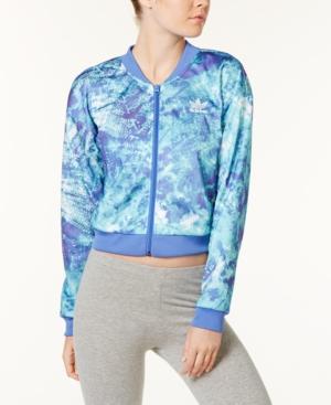 Adidas Elements Printed Cropped Track Jacket