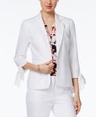 Nine West Single-button Tie-cuff Blazer