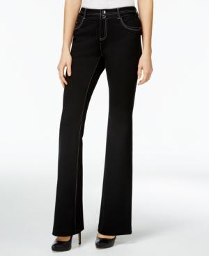 Inc International Concepts Deep Black Wash Flared Jeans, Only At Macy's