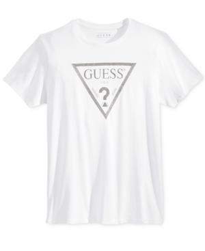 Guess Men's Great Gift Metallic-print Logo T-shirt