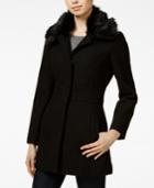 Jessica Simpson Faux-fur-collar Walker Coat