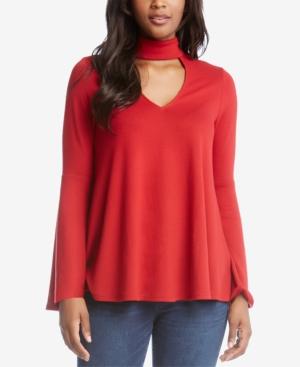 Karen Kane Mock-neck Cutout Sweater, Created For Macy's