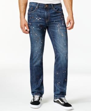 Ring Of Fire Polock Paint Splatter Jeans