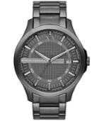 Ax Armani Exchange Men's Gunmetal Ion-plated Stainless Steel Bracelet Watch 46mm Ax2135