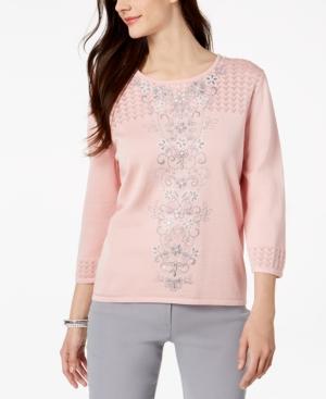 Alfred Dunner Lakeshore Drive Embroidered Sweater
