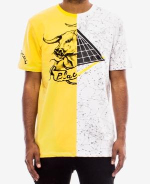 Black Pyramid Men's French Terry Colorblocked Graphic T-shirt