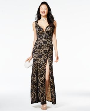 Emerald Sundae Juniors' Lace Gown