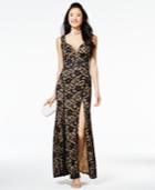 Emerald Sundae Juniors' Lace Gown