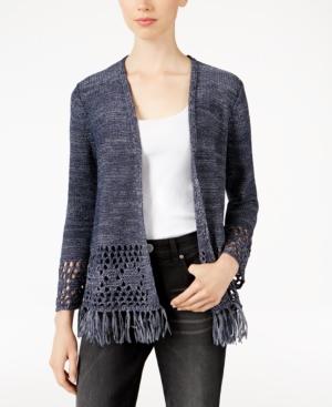 Style & Co. Fringe Open-front Cardigan, Only At Macy's